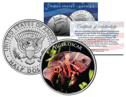 GUPPY - Tropical Fish Series - JFK Kennedy Half Dollar U.S. Colorized Coin