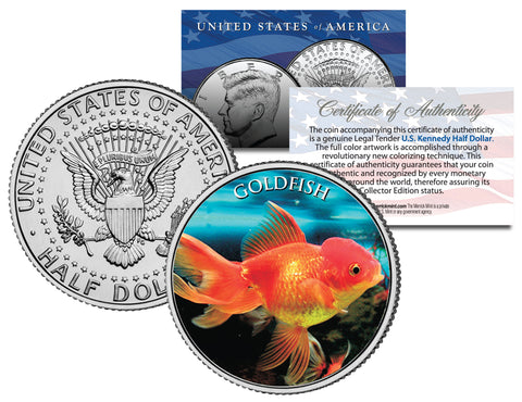 TANG FISH - Tropical Fish Series - JFK Kennedy Half Dollar U.S. Colorized Coin