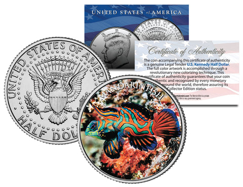 OCTOPUS JFK Kennedy Half Dollar US Colorized Coin