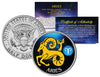 ARIES - Horoscope Astrology Zodiac - JFK Kennedy Half Dollar US Colorized Coin