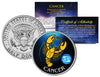 CANCER - Horoscope Astrology Zodiac - JFK Kennedy Half Dollar US Colorized Coin