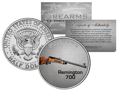 COBRA DERRINGER Gun Firearm JFK Kennedy Half Dollar US Colorized Coin