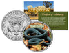 BLACK MAMBA - Collectible Reptiles - JFK Kennedy Half Dollar US Colorized Coin SNAKE