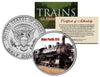 UNION PACIFIC 618 TRAIN - Famous Trains - JFK Kennedy Half Dollar U.S. Colorized Coin