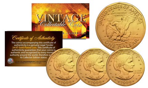 Black RUTHENIUM 2-Sided 1976 Bicentennial Eisenhower Dollar with 24KT Gold Clad Highlights Obverse & Reverse