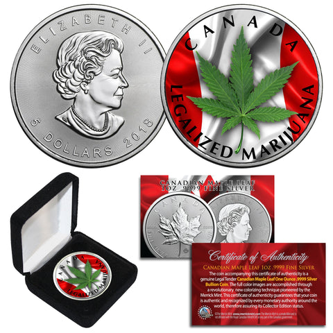 2019 1 oz Pure Silver Tuvalu Marvel Comics HULK Colorized BU Coin - Limited & Numbered of 219