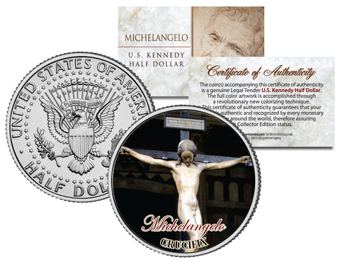 NOTRE DAME DE PARIS - Famous Churches - Colorized JFK Half Dollar US Coin France
