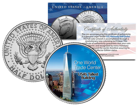 SAINT PATRICK’S CATHEDRAL - Famous Churches - Colorized JFK Half Dollar U.S. Coin New York