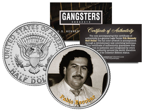 MEYER LANSKY Gangsters JFK Kennedy Half Dollar US Colorized Coin