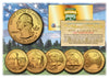 2011 America The Beautiful 24K GOLD PLATED Quarters U.S. Parks 5-Coin Set with Capsules