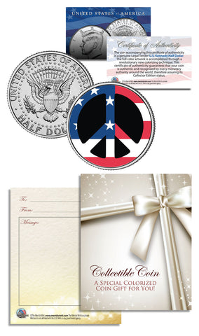 WEDDING CONGRATULATIONS Gift Keepsake - JFK Kennedy Half Dollar US Colorized Coin