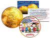 1976 PEANUTS SNOOPY * Original Gang * 24K Gold Plated IKE Dollar - Each Coin Serial Numbered of 376 - Officially Licensed