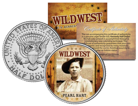 WILD WEST - OLD WEST OUTLAWS - Complete Set of 23 U.S. JFK Kennedy Half Dollar Colorized Coins