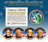 2009 Presidential $1 Dollar U.S. COLORIZED - Complete 4-Coin Set - with Capsules