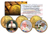 POPE FRANCIS - 2015 U.S. Visit - 24K Gold Plated State Quarters U.S. 3-Coin Set