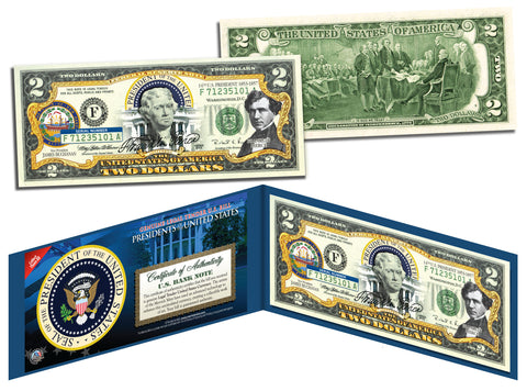 DONALD TRUMP 45th President of the United States OFFICIAL Genuine Legal Tender U.S. $2 Bill