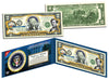 FRANKLIN PIERCE * 14th U.S. President * Colorized Presidential $2 Bill U.S. Genuine Legal Tender