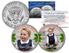 PRINCE GEORGE - 2014 CHRISTMAS - Colorized JFK Kennedy Half Dollar U.S. 2-Coin Set
