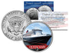 RMS QUEEN MARY 2 Ocean Liner - Colorized JFK Kennedy Half Dollar Coin Collectible - U.S. Legal Tender