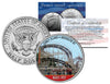 CONEY ISLAND CYCLONE Roller Coaster - Colorized JFK Kennedy Half Dollar U.S. Coin - BROOKLYN NY