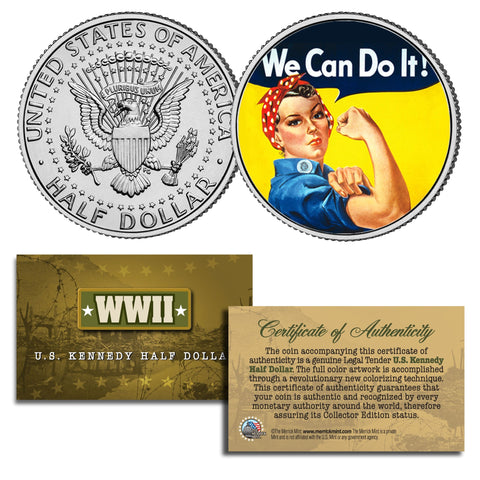 COAST GUARD & USCG INTELLIGENCE Branch JFK Half Dollar Armed Forces Military 2-Coin U.S. Set