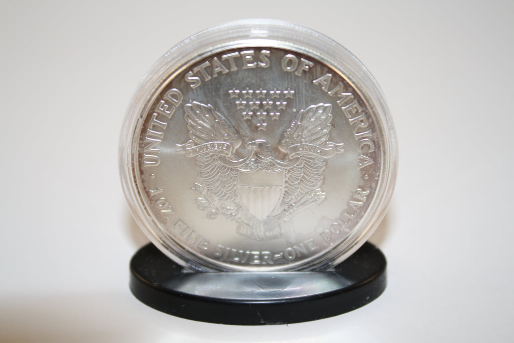 SINGLE COIN DISPLAY STANDS for Silver Eagle/Morgan/ Peace/ IKE Dollars (Quantity 25)