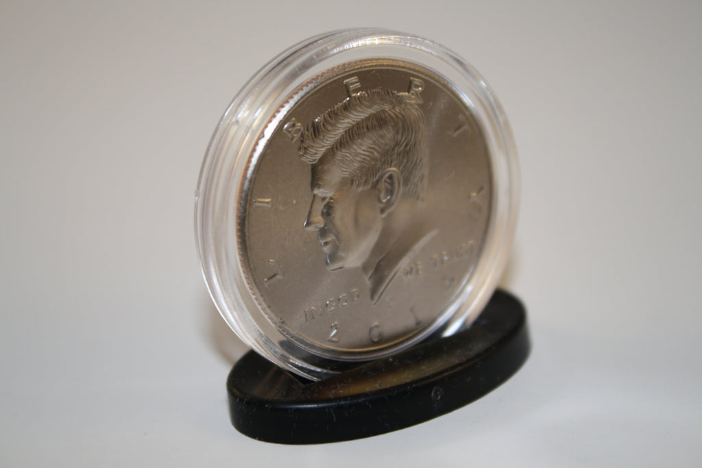 25 SINGLE COIN DISPLAY STANDS for Half Dollar or Quarter - EXCLUSIVE DESIGN