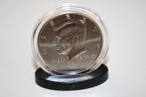 10 Coin Capsules & 10 Coin Stands for JFK HALF DOLLAR - Direct Fit Airtight 30.6mm Holders