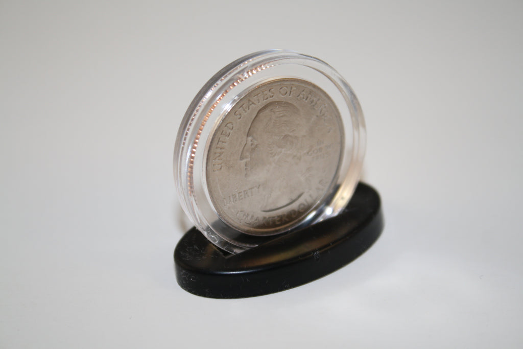 SINGLE COIN DISPLAY STANDS for Half Dollar or Quarter EXCLUSIVE DESIGN (Quantity 100)