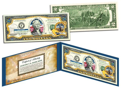 1882 Series Abraham Lincoln $500 Gold Certificate designed on a New Modern Genuine U.S. $2 Bill