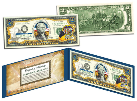 Americana Images of Historical U.S. Currency Genuine Legal Tender $5 Bill - Black Eagle / Buffalo Bison / Indian Chief