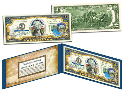 TENNESSEE $2 Statehood TN State Two-Dollar U.S. Bill - Genuine Legal Tender