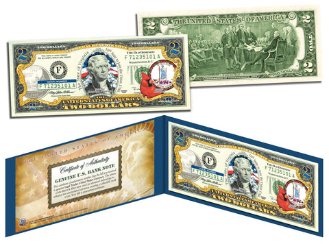 TENNESSEE $2 Statehood TN State Two-Dollar U.S. Bill - Genuine Legal Tender