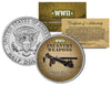 STEN GUN - WWII Infantry Weapons - JFK Kennedy Half Dollar U.S. Coin