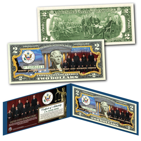 BENJAMIN HARRISON * 23rd U.S. President * Colorized Presidential $2 Bill U.S. Genuine Legal Tender