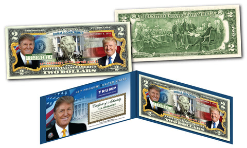 ALL 45 U.S. PRESIDENT SIGNATURES Genuine Legal Tender US $1 Bill - World's First - NEW
