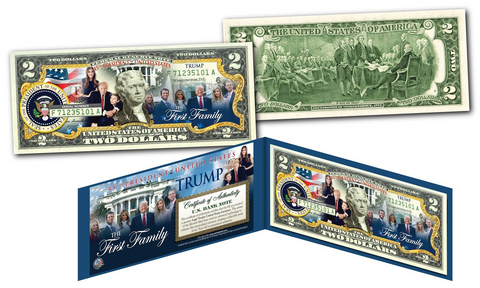 DONALD TRUMP - Keep America Great 2020 - Genuine Legal Tender U.S. $2 Bill
