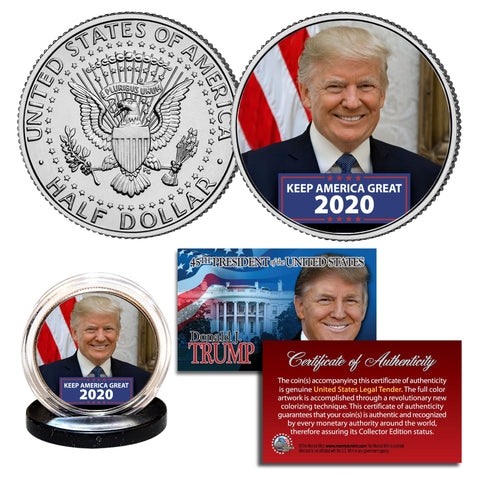 DONALD J. TRUMP 45th President Tax Cuts & Jobs Act of 2017 Official JFK Half Dollar U.S. Coin
