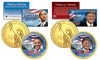 Donald Trump & Barack Obama PRESDIENTIAL $1 Dollar 2-Coin U.S. Set with FREE Bonus Obama Coin (3 Coins Total)