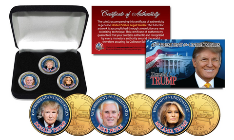 THE FOUNDING FATHERS of The United States WASHINGTON DC Statehood Quarters 7-Coin Set