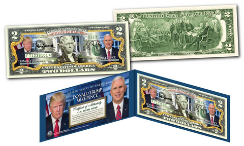 DONALD TRUMP 2020 45th President of the United States Official Genuine Legal Tender $20 U.S. Bill - Limited Edition of 2,020