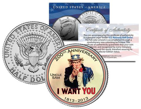 STEN GUN - WWII Infantry Weapons - JFK Kennedy Half Dollar U.S. Coin