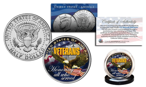 DONALD TRUMP 45th President Official Legal Tender Washington DC Quarter & JFK Half Dollar 2-Coin Set 24K Gold Plated