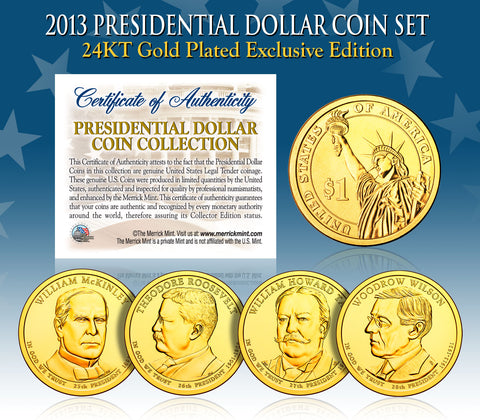 Black RUTHENIUM 2010 Abraham Lincoln Presidential $1 Dollar U.S. Coin with 24K Gold Clad Lincoln Portrait