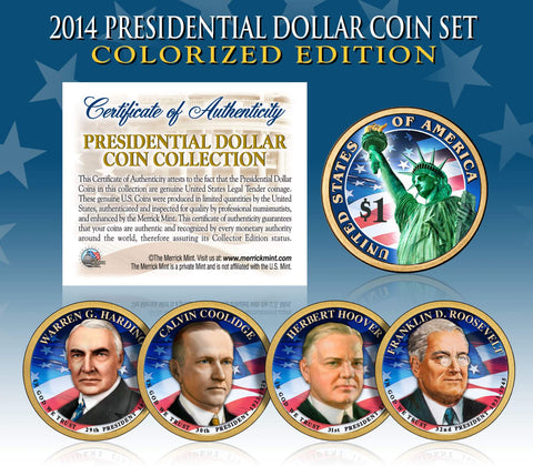 2-COIN SET - HILLARY CLINTON & DONALD TRUMP for 45th President of the United States 2016 Presidential $1 Golden Dollar Coins