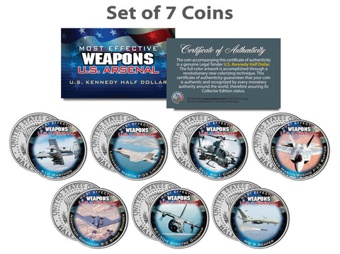 U.S. WEAPONS ARSENAL - Bombs - JFK Kennedy Half Dollars US 2-Coin Set