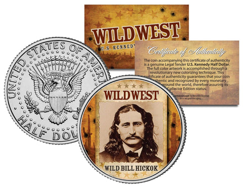 SUNDANCE KID - Wild West Series - JFK Kennedy Half Dollar U.S. Colorized Coin