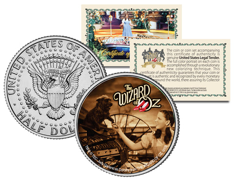 WIZARD OF OZ 1976 Eisenhower IKE Dollar US 6-Coin Set 24K Gold Plated with Display Box - Officially Licensed