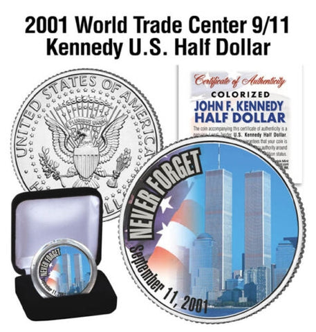 APOLLO ASTRONAUT CREWS - Colorized JFK Half Dollar U.S. 12-Coin Set - NASA Space Program with Premium Deluxe Display BOX