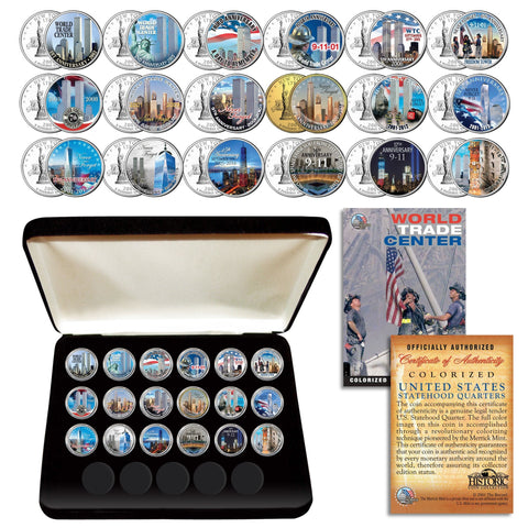 POPE FRANCIS - 2015 U.S. Visit - 24K Gold Plated State Quarters U.S. 3-Coin Set